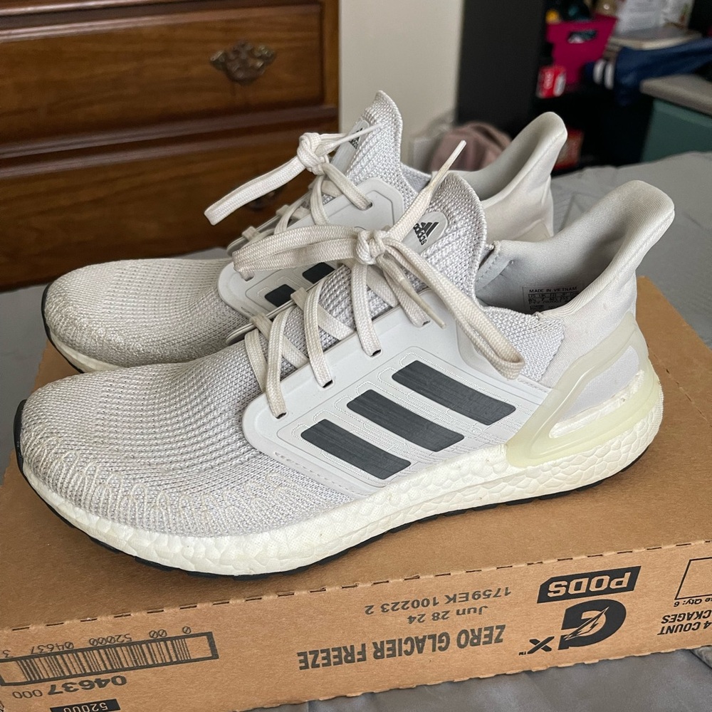 Adidas light gray Ultra Boost
